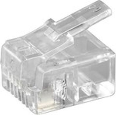 MicroConnect Wtyk modułowy RJ11 6P4C, 10szt (KON501-10R)