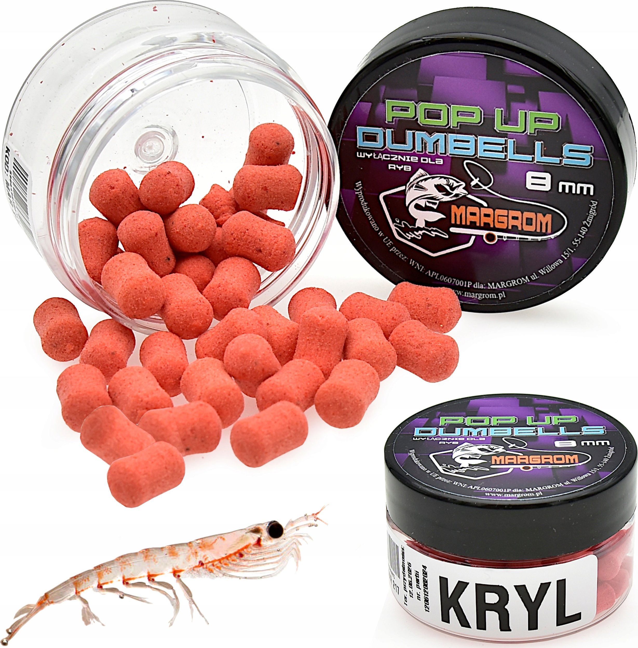 Margrom Dumbells POP UP 8 mm Margrom KRYL przynęta Method Feeder