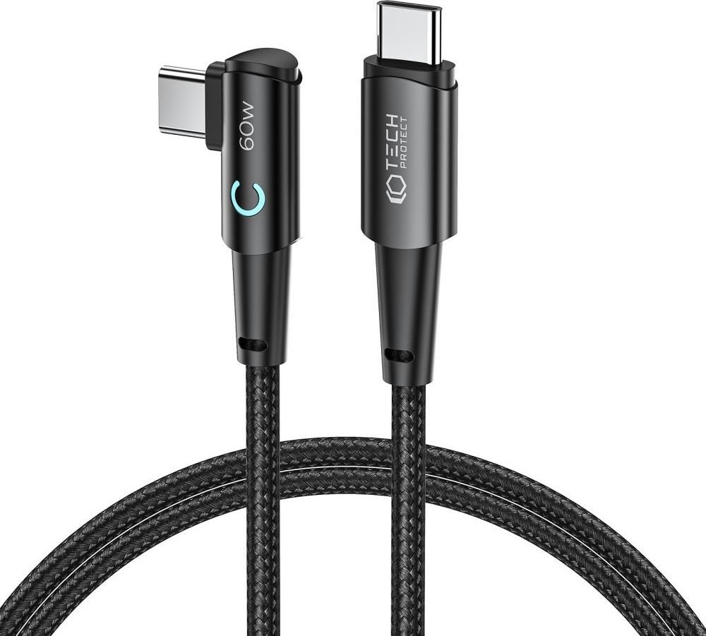 Kabel USB Tech-Protect USB-C - USB-C 1 m Czarny (THP2124)
