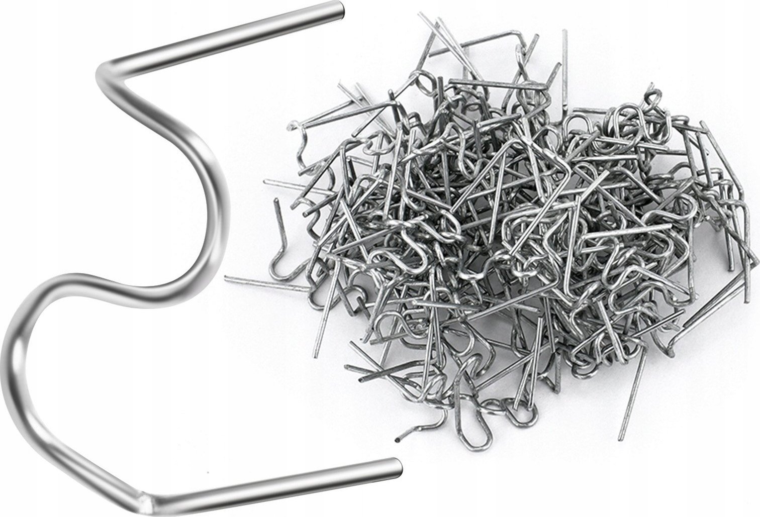 Rosfix ZSZYWKI DO PLASTIKU PŁASKIE LITERA S 0,8MM 100SZT