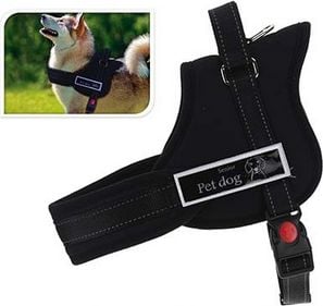 KMTP Szelki dla psa rozmiar S 58-78 cm czarne