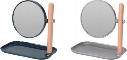 Lusterko kosmetyczne Koopman Lustro okrągłe stojące do makijażu 15,5x22 cm