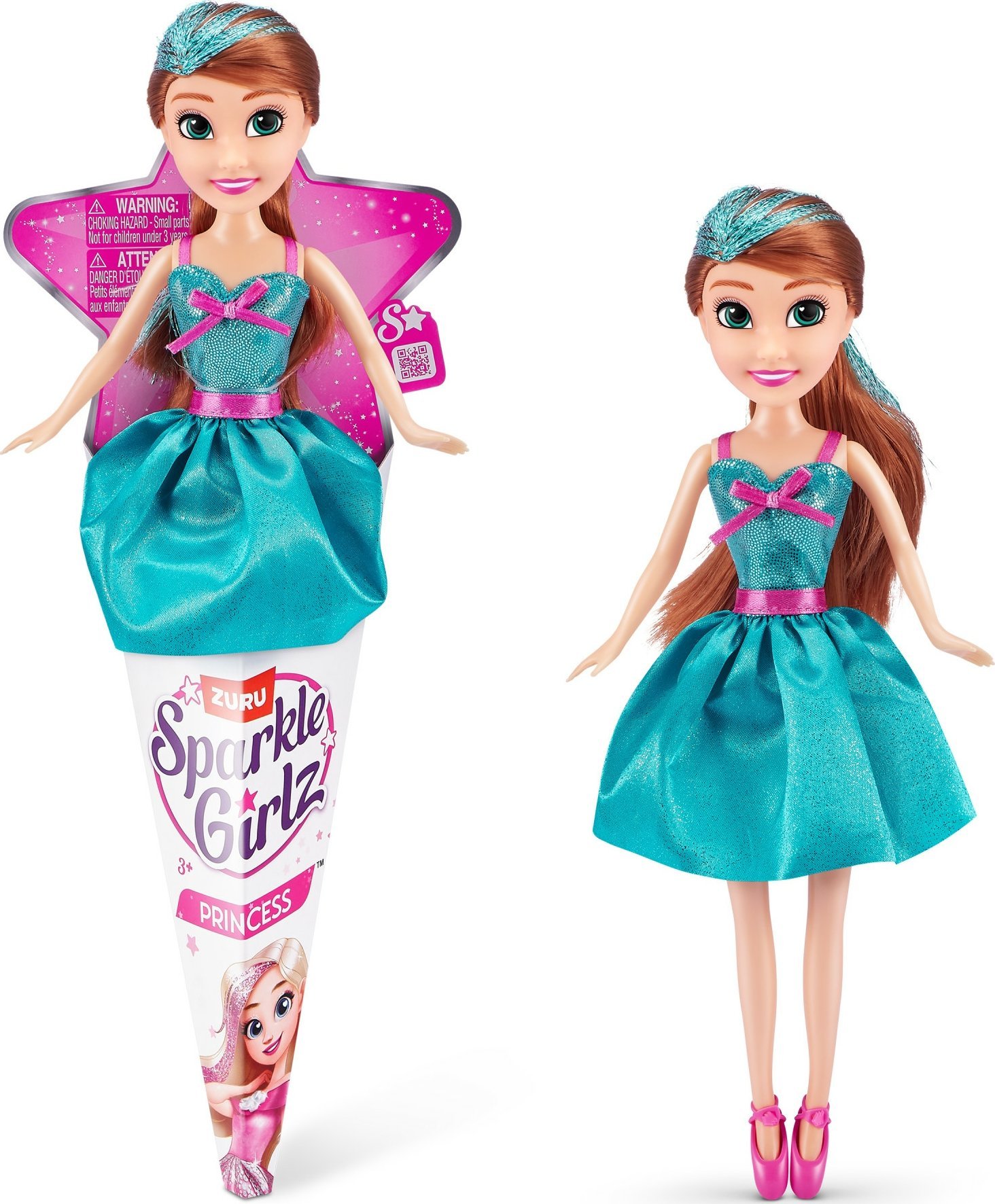 Sparkle Girlz SPARKLE GIRLZ 27cm doll Princess Cone, assort., 10010BQ5