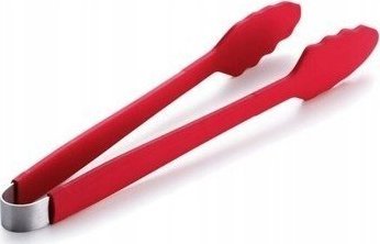 SZCZYPCE KUCHENNE DO GRILLA SILIKONOWE CZERWONE