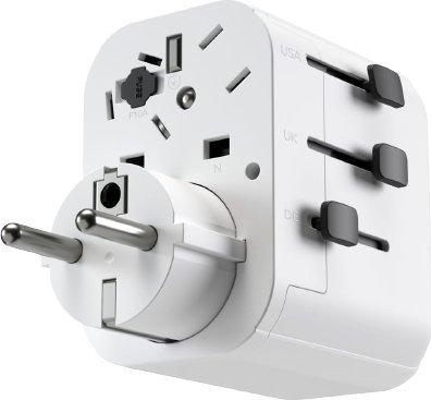 Vonmählen Travel Adapter Unity One biały (UTO00002)