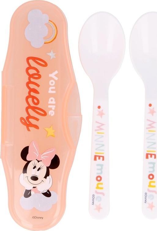 Minnie Mouse Minnie Mouse - Łyżeczka do karmienia 2 szt + etui (Indigo dreams)