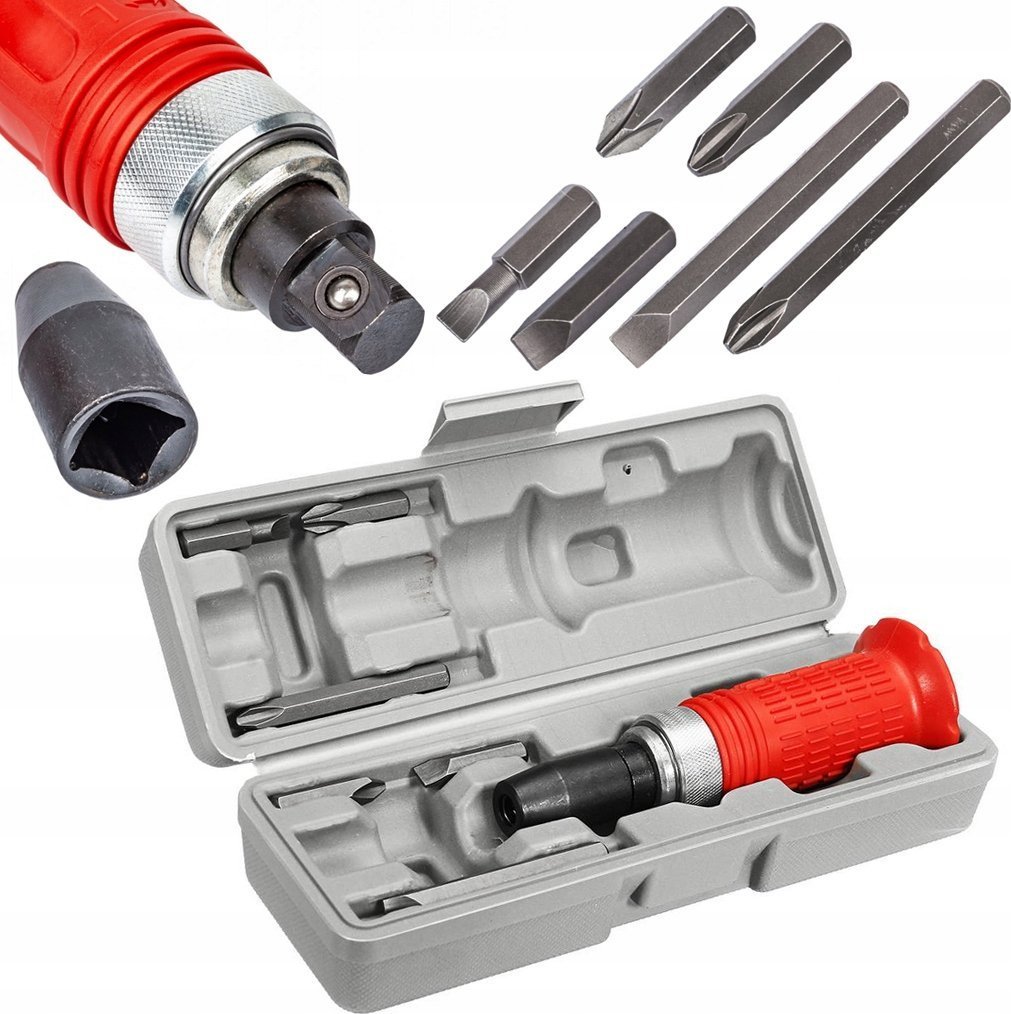 Falon-Tech WKRĘTAK UDAROWY DO PODBIJANIA Z OSŁONĄ + 6 BITY