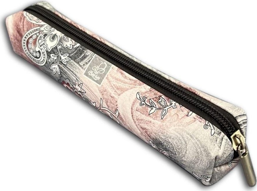 Piórnik Bee-bee Piórnik mini prostokąt paisley szare