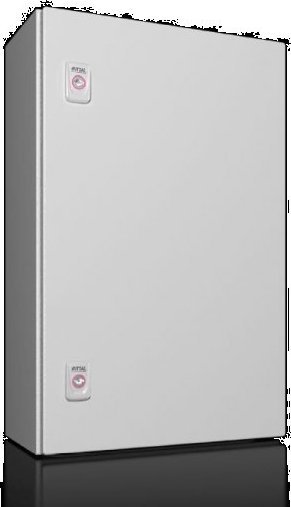 Rittal AX Obudowa kompaktowa 380x600x210 mm blacha stalowa z pł. mont. jednodrzwiowa 2 zamki dźwigienkowe 1038.000