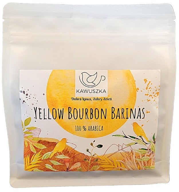 Kawa ziarnista Kawuszka Kawa ziarnista Brazylia Yellow Bourbon Barinas PRZELEW 250g