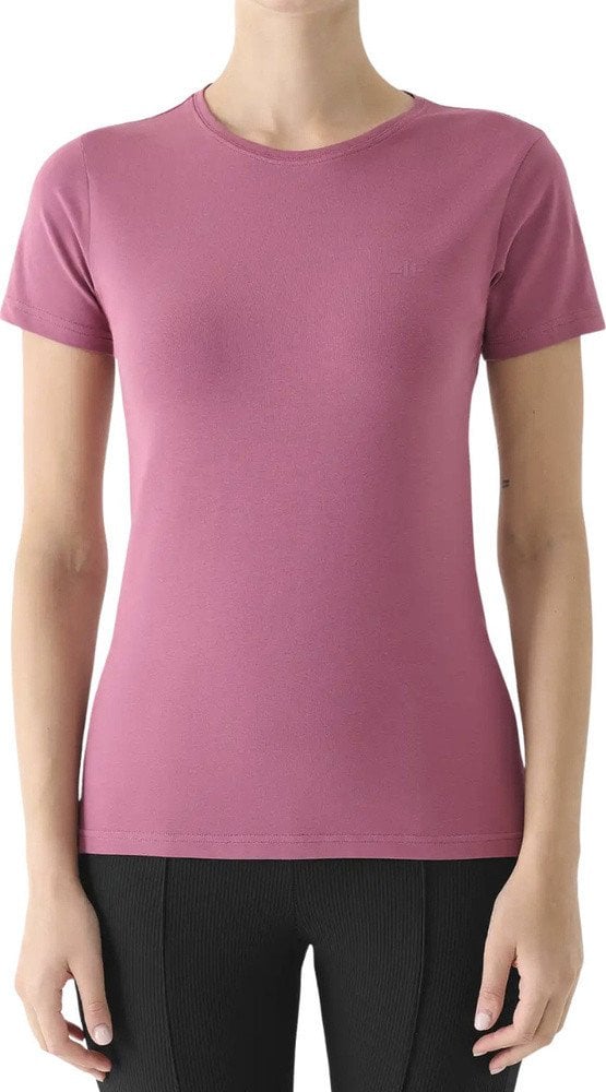 Koszulka damska 4F F2439 burgund 4FWAW25TTSHF2439 60S XL