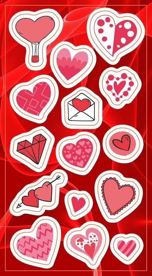 Ranok Naklejki Serduszka