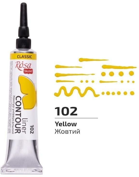 Farba aktylowa konturowa universal yellow 20ml