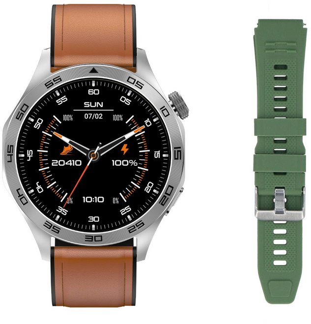 Smartwatch GlacierX Noir + Pasek GX-N244 standard