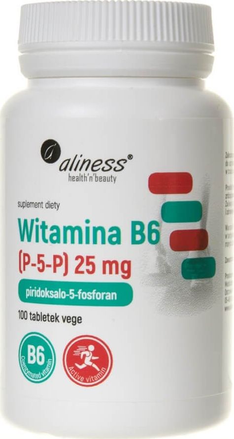 Aliness Aliness Witamina B6 (P-5-P) 25 mg - 100 tabletek