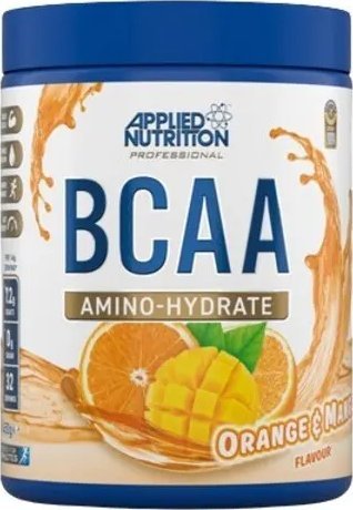 Applied Nutrition - Aminokwasy, BCAA Amino-Hydrate, Orange & Mango, Proszek 450g