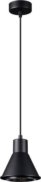 Lampa wisząca Lumes Czarna lampa wisząca loft stożek - S170-Koria