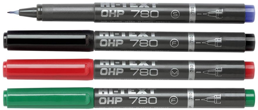 Hi-TEXT Marker Niebieski Cienki Permanentny Szybkoschnący