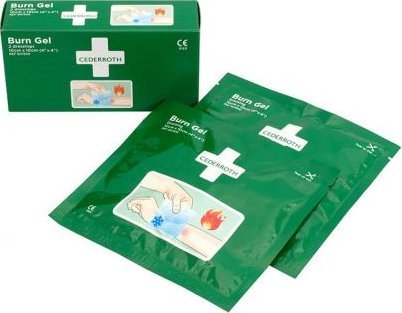 Cederroth Żel na oparzenia Cederroth Burn Gel Dressing, 2 kompresy 10x10 cm