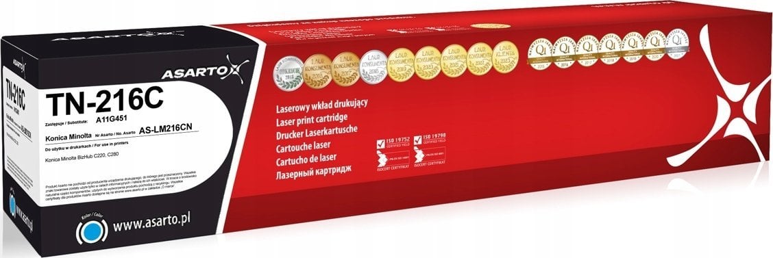 Toner Asarto Cyan Zamiennik TN-216 (AS-LM216CN)