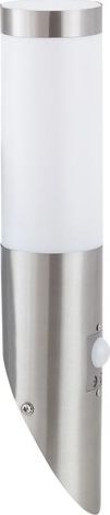 Kinkiet Rabalux Kinkiet na elewację IP44 satyna Rabalux Inox torch 8266 z czujnikiem ruchu