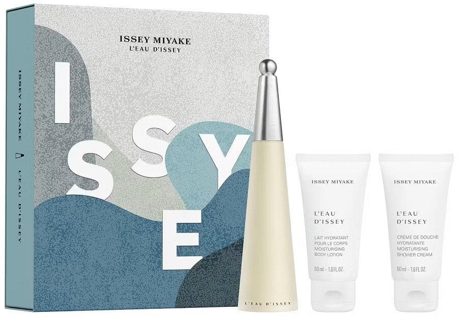 SET ISSEY MIYAKE L'Eau d'Issey EDT spray 50ml + BODY LOTION 50ml + SHOWER CREAM 50ml