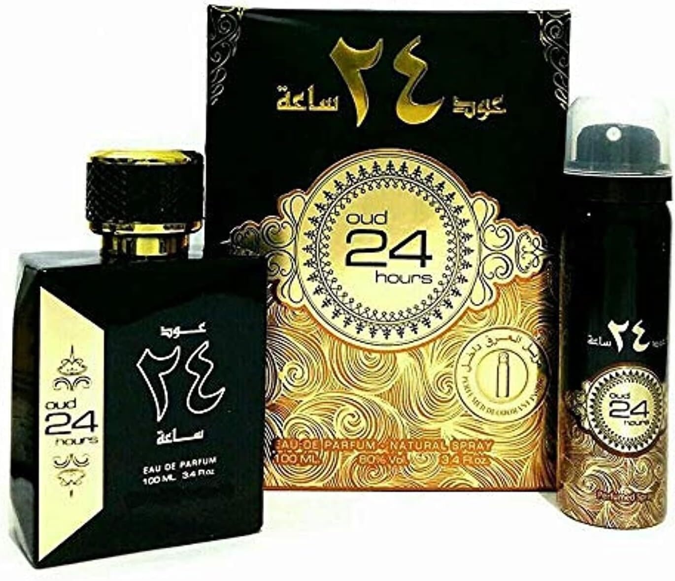 Oud 24 Hours Eau de Parfum 100ml + Deodorant Spray 50ml