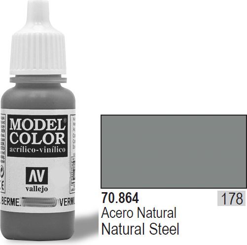 Vallejo VALLEJO Farba Nr178 Natural Steel 17ml - 70864