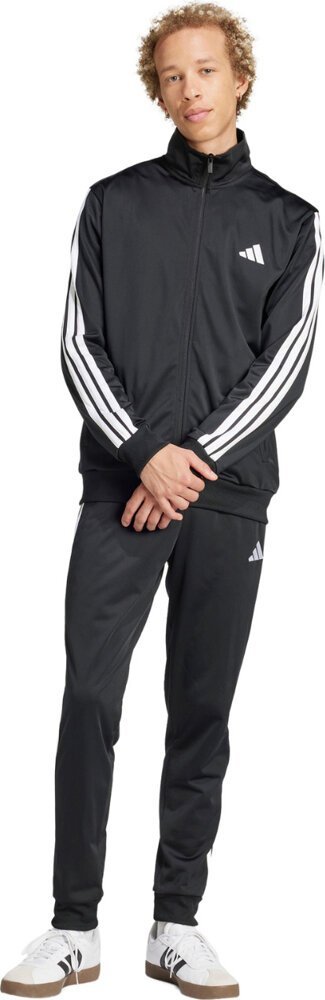 Dres męski adidas Sportswear Basic 3-Stripes Tricot czarny JI8858 M