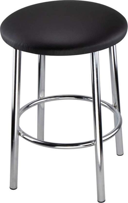 Exmed Taboret Chromowany JOPEK SILVER Stołek Kuchenny Wzmocniony