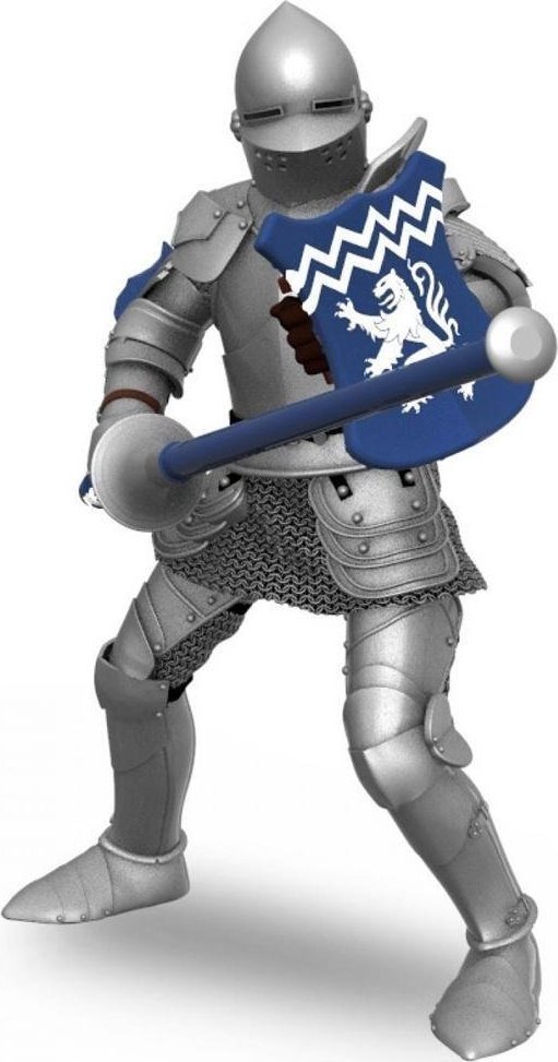 Figurka Papo Niebieski rycerz z włócznią