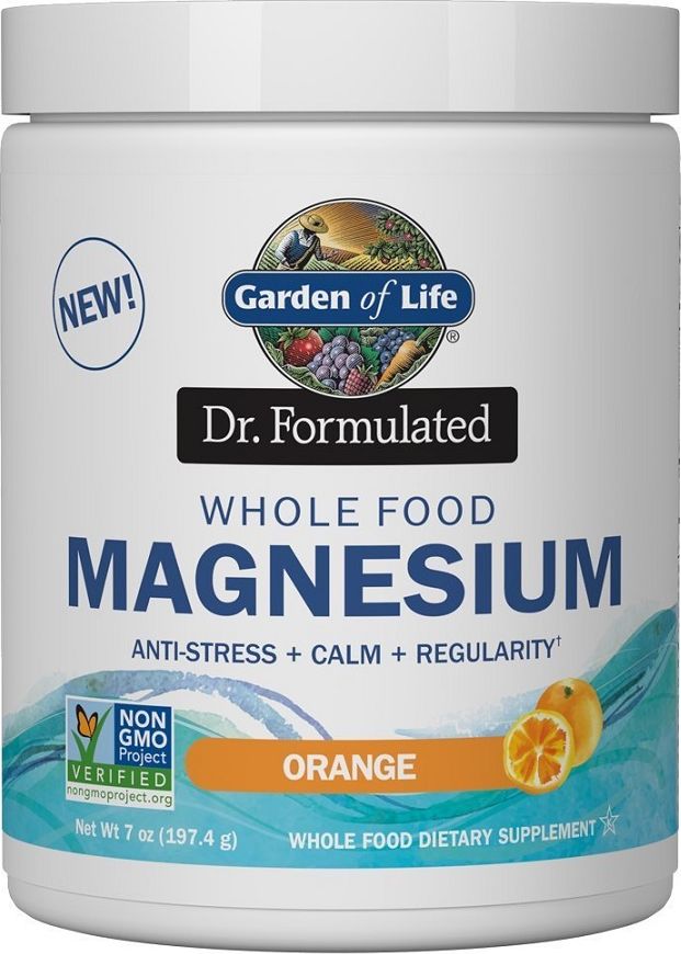 Garden of Life Garden of Life - Dr. Formulated Whole Food, Magnez, Smak Malinowo-Cytrynowy, 198g