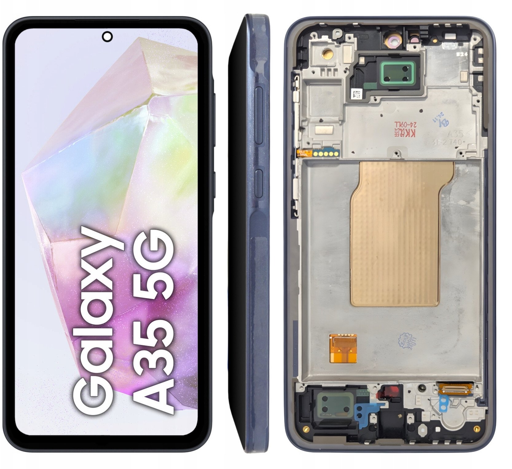 WYŚWIETLACZ LCD SZYBKA DOTYK DO SAMSUNG GALAXY A35 5G OLED RAMKA NIEBIESKI