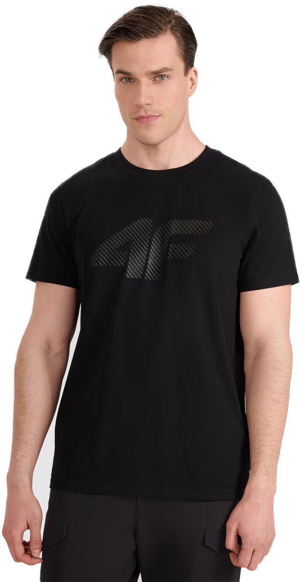 KOSZULKA MĘSKA CASUAL BAWEŁNIANA 4FWMM00TTSHM2257