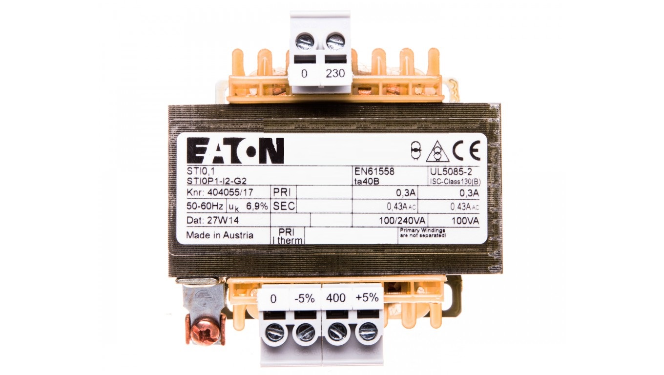 Eaton Transformator 1-fazowy 100VA 400/230V - 046630