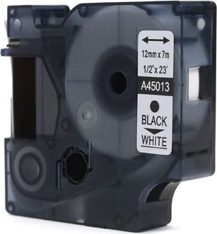 Dymo Taśma Dymo D1 Czarny na Białym 12mm x 7m LM100, LM110, LM120, LM150, LM160, LM200, LM210D, LM220, LM260, LM280, LM300 (45013) (