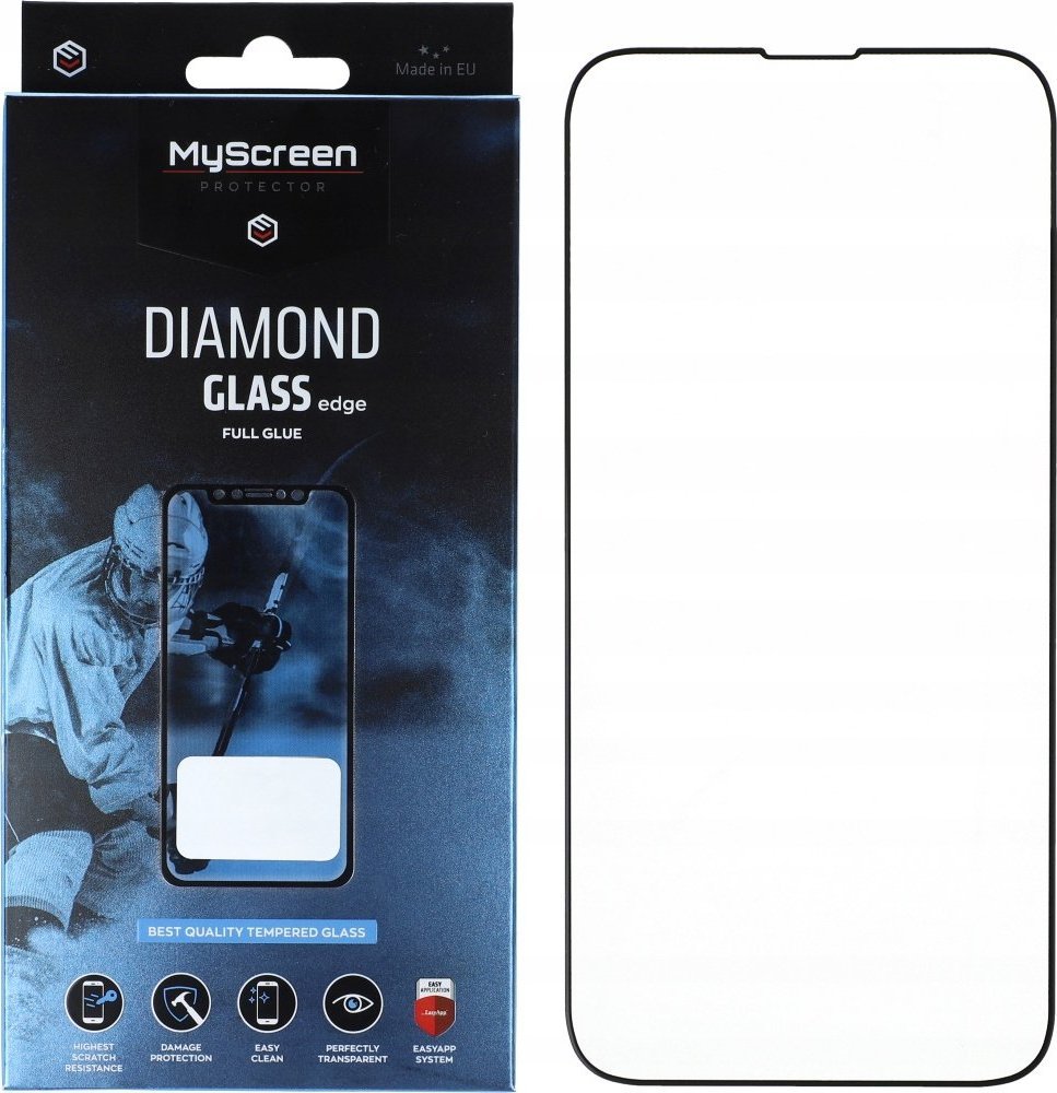 MyScreen Protector MS Diamond Glass Edge FG iPhone 14 6.1" Full Glue Black