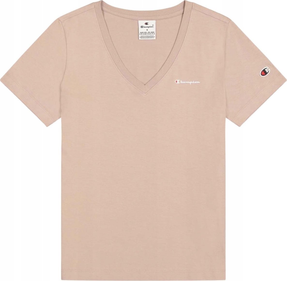 Koszulka damska Champion beżowa 117536 MS079 L