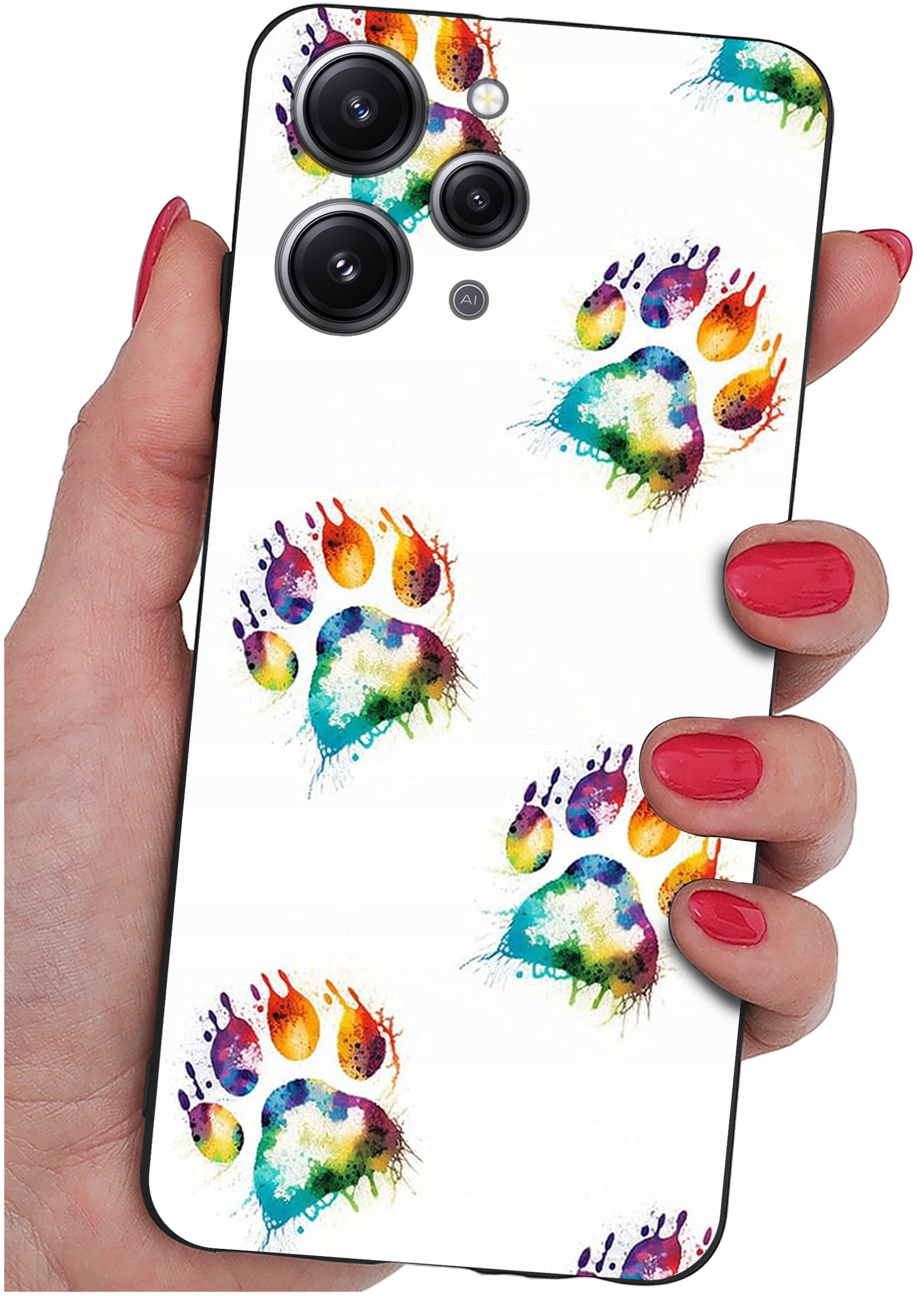 Etui do Xiaomi Redmi 12 4G WZORY |SILIKONOWE MATT CASE + SZKŁO 9H