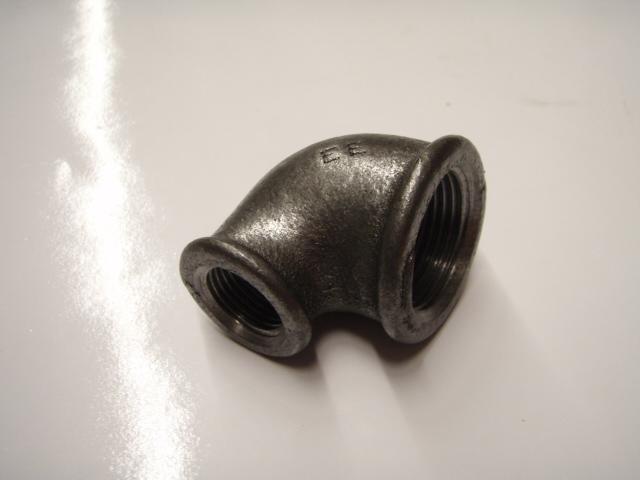 Opal Kolano redukcyjne A1 nakrętne 1x1/2" czarne - B90R 25X15