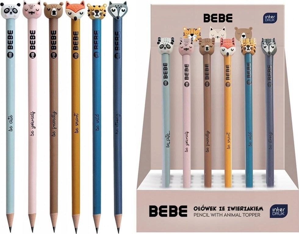 Interdruk Ołówek ze zwierzakiem BB Friends (24szt)