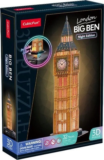 Cubic Fun Puzzle 3D Big Ben (wersja nocna)