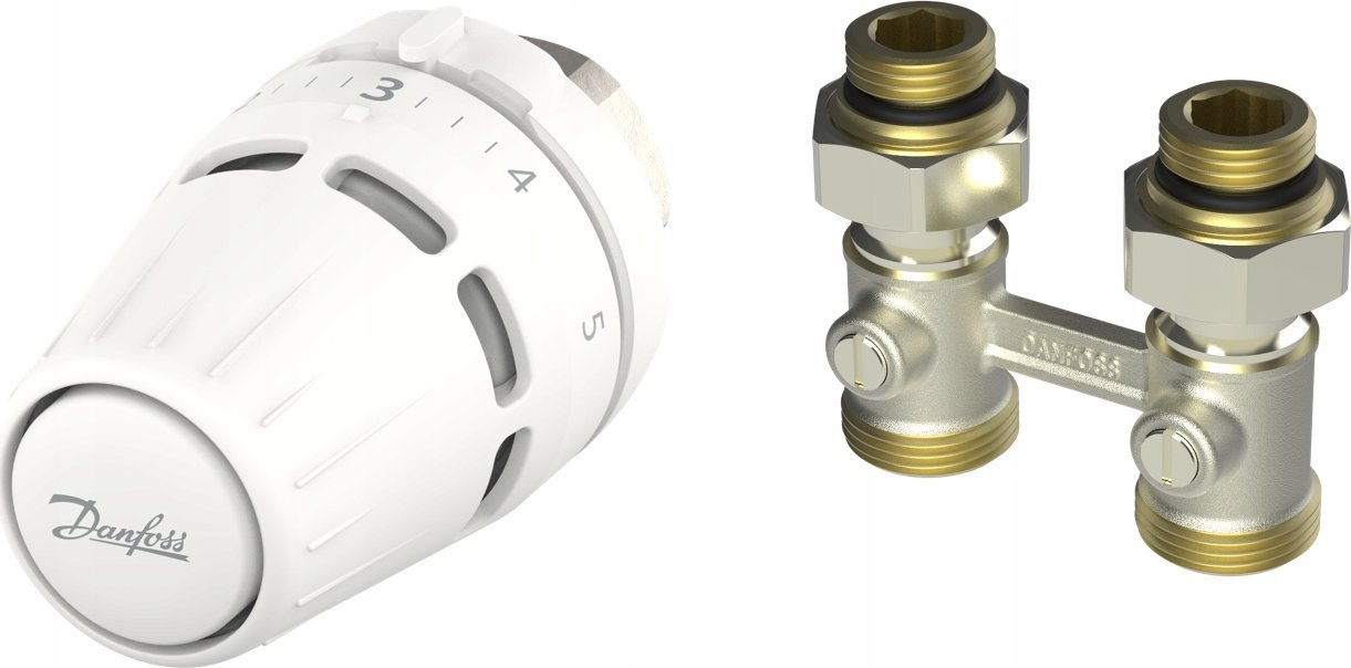 Danfoss Zestaw 2-elementowy Regus M30x1.5 + RLV-KB 1/2" prosty