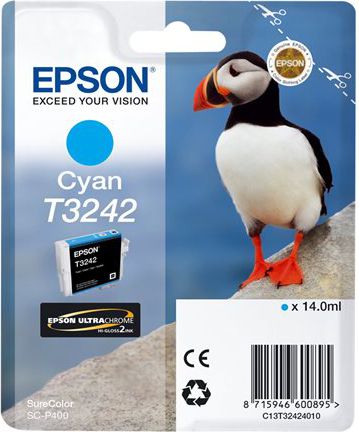 Tusz Epson T3242 Puffin Cyan (C13T32424010)