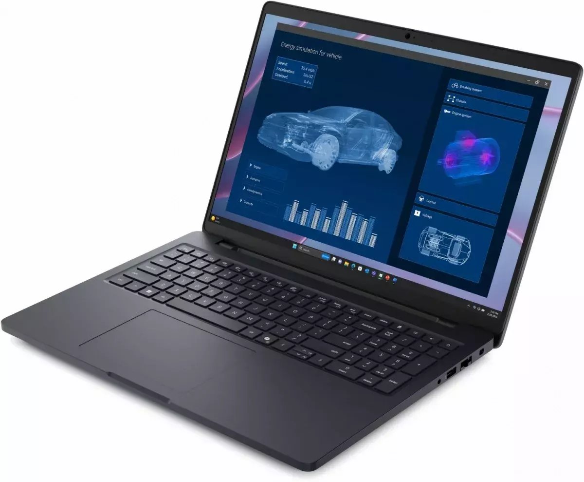 Laptop Dell DELL Pro Max 16 MC16255 Copilot+ PC AMD Ryzen AI 7 PRO 350 Laptop 40,6 cm (16") Full HD+ 32 GB LPDDR5x-SDRAM 1 TB SSD NVIDIA RTX PRO 1000