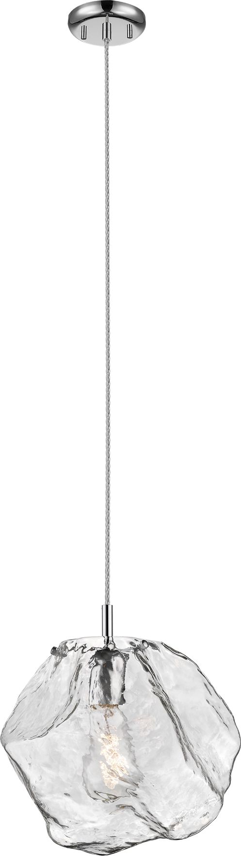 Lampa wisząca Zumaline Edison nowoczesna chrom (P0488-01A-F4AC)