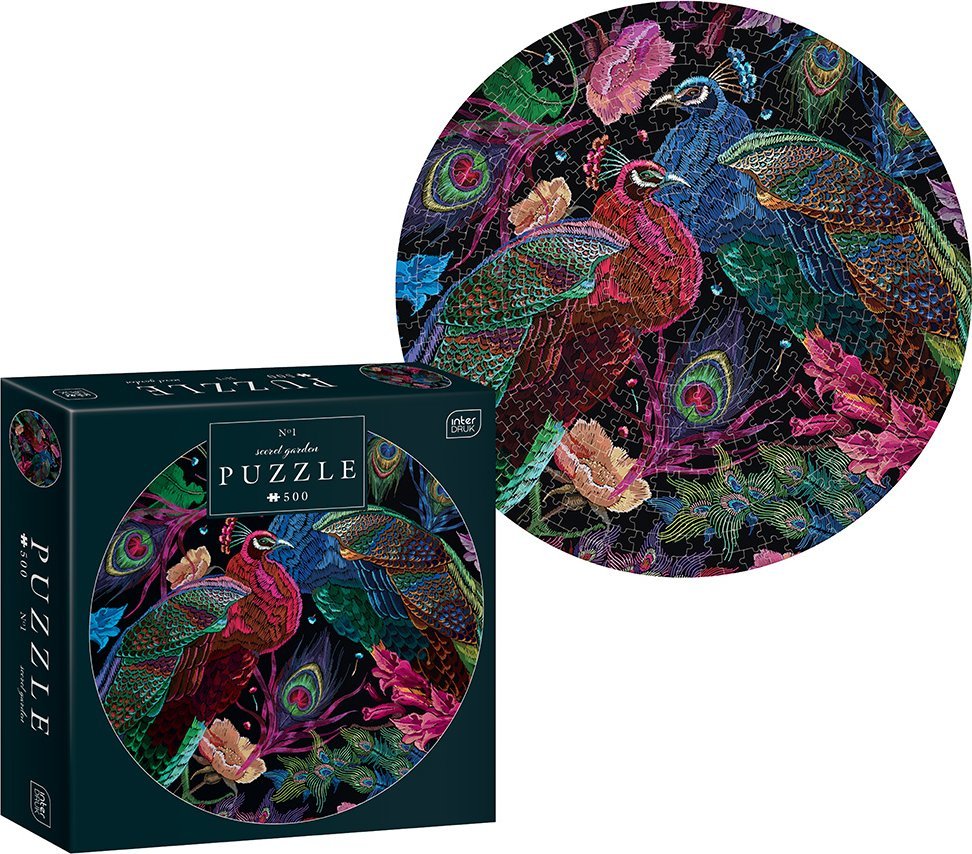 Interdruk Puzzle okrągłe secret garden 500 el Interdruk
