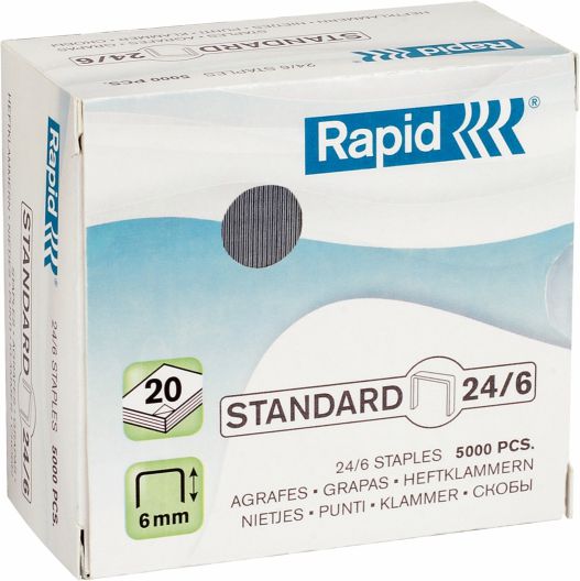 Rapid Zszywki Standard 24/6, 5000 szt. (10K089D)