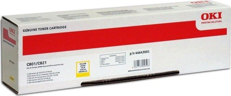 Toner OKI 44643001 Yellow Oryginał (44643001)