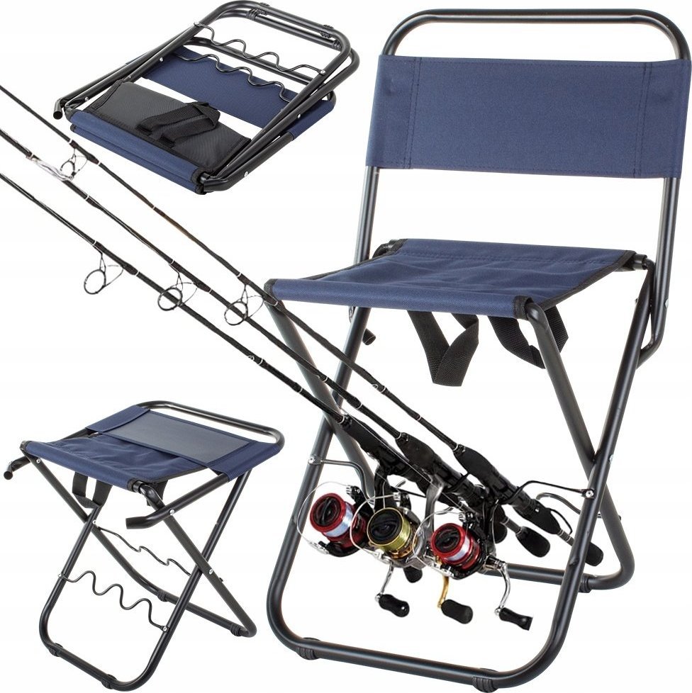 Verk KRZESŁO WĘDKARSKIE SKŁADANE OPARCIE Z UCHWYTEM